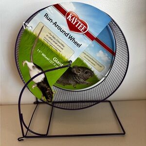 Kaytee Giant 11” Small Animal Run Around Wheel - Purple